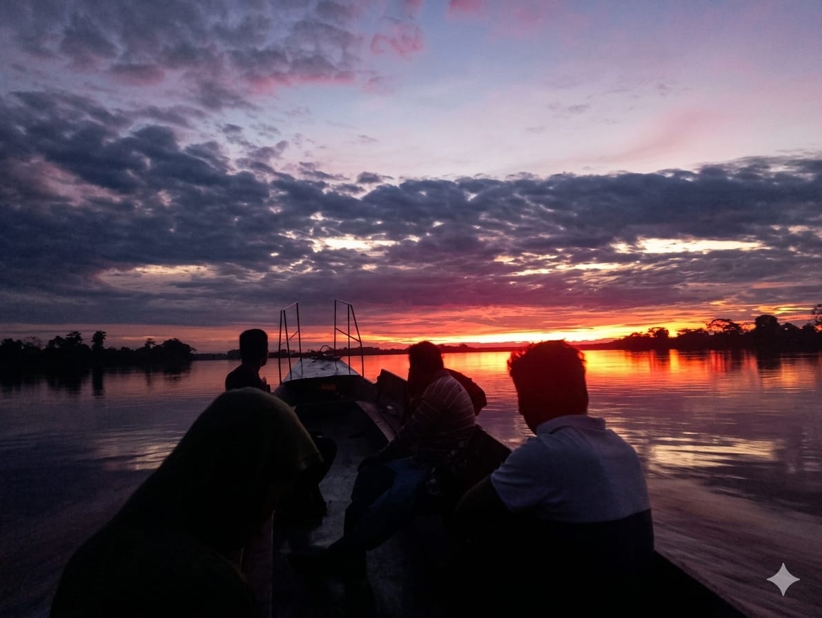 Amanecemos y anochesemos con la experiencia viva de nuestros amigos visitantes al rio hirviente