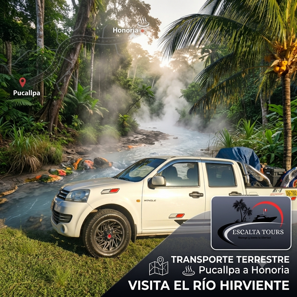 Contamos con transporte terrestre de pucallpa a honoria.